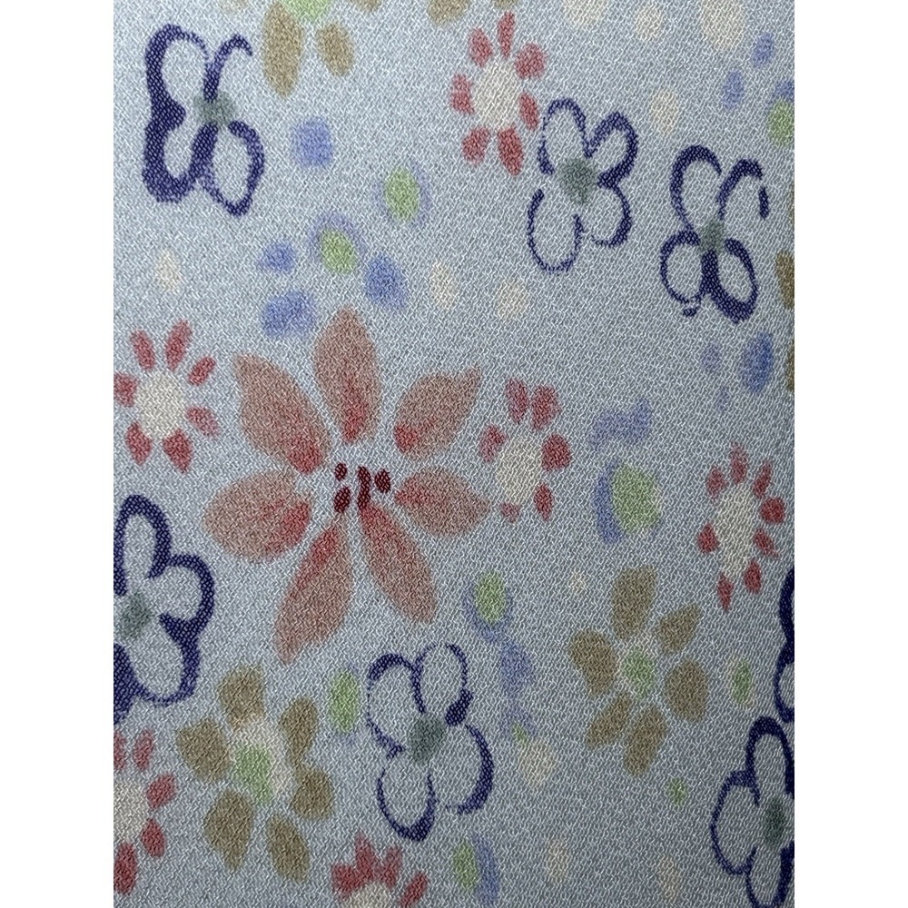 Kenneth Cole NY Blue Silk Floral Maxi Dress Women's Sz 12 Sleeveless Ruffle Hem - Picture 3 of 6